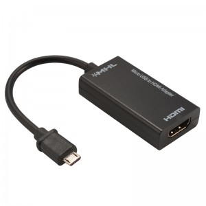 Αντάπτορας HDMI σε Micro Usb (Μαύρο)