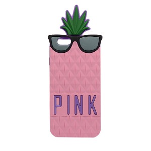 Θήκη 3D Back Cover Pink Pineapple για  iPhone 4/4S (Ροζ)