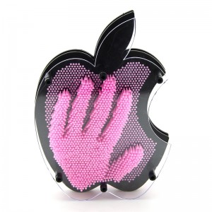 Επιτραπέζιο Διακοσμητικό σε Σχήμα Μήλου 3D Pin Art (Ροζ)
