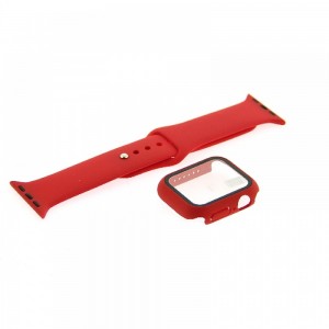 Θήκη Προστασίας με Tempered Glass & Λουράκι Σιλικόνης για Apple Watch 49mm