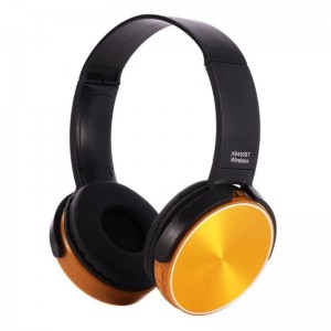 Ασύρματα Ακουστικά Bluetooth 450ΒΤ με Ενσωματωμένο Μικρόφωνο (Μαύρο-Πορτοκαλί)
