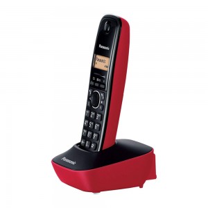 Ψηφιακό Ασύρματο Τηλέφωνο Panasonic KX-TG1611 (Μαύρο - Κόκκινο) 
