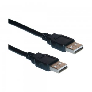 Καλώδιο Powertech CAB-U015 USB 2.0 σε USB male 1.5m (Μαύρο)