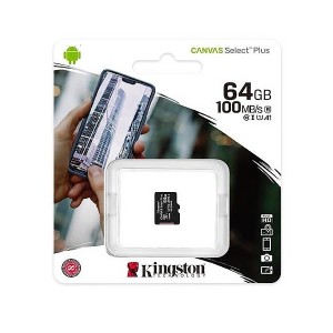 Kingston Canvas Select Plus microSDXC 64GB U1 V10 A1 (Μαύρο)