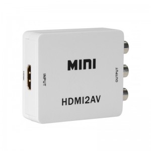 Μετατροπέας Powertech CAB-H082 HDMI σε RCA (Άσπρο)