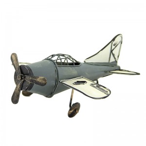Μεταλλικό Διακοσμητικό Πολεμικό Αεροπλάνο 3 (Γκρι)
