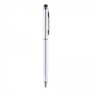 Universal Touchscreen Pen με Στυλό (Ασημί)