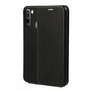 Θήκη Vennus Flexi Elegance Flip Cover με κάθετο άνοιγμα για Samsung Galaxy A21 (Μαύρο)