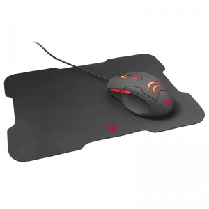 Gaming Ποντίκι Omega Varr με Mousepad VSETMPX4 (Μαύρο - Κόκκινο)