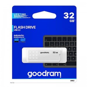 Flash Drive Goodram UME2 32GB USB 2.0 (Άσπρο)