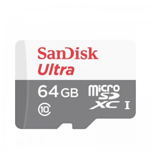 SanDisk Ultra microSDXC 64GB 80MB/s (Διαφανές)
