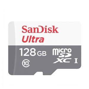 SanDisk Ultra microSDXC 128GB 80MB/s (Διαφανές)