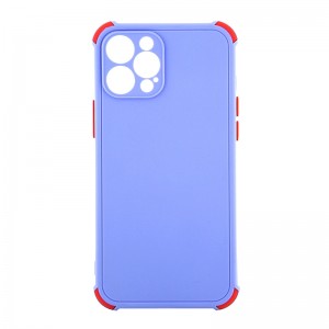 Θήκη Protective Silicone BiColor Back Cover για iPhone 12 Pro Max (Lilac Purple)