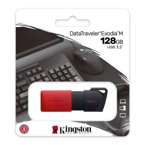 Kingston DataTraveler Exodia M 128GB 3.2 (Κόκκινο)