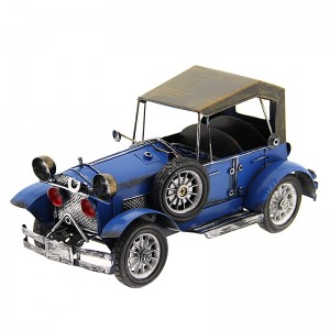 Vintage Μεταλλικό Διακοσμητικό Αυτοκίνητο - 13 (Μπλε)