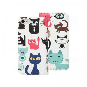 Θήκη MyMobi Decor Book Cats Flip Cover για iPhone X  (Design)