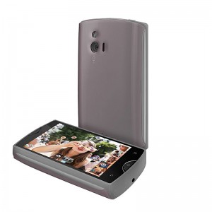Θήκη Puro Σιλικόνης για Sony Ericsson  Xperia Mini Pro (Mαύρο)