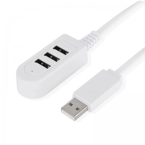 USB Hub QJ1-D4 3xUSB (Άσπρο)