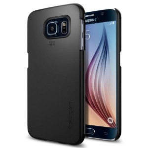 Θήκη Spigen Thin Fit Back Cover για Samsung Galaxy S6 (Smooth Black)