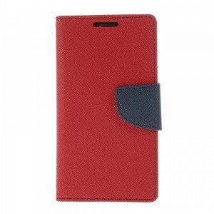Θήκη Fancy Book Flip Cover για Sony Xperia Z5 Premium (Κόκκινο - Μπλε)