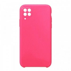 Θήκη OEM Silicone Back Cover με Προστασία Κάμερας για Samsung Galaxy A12 (Hot Pink)