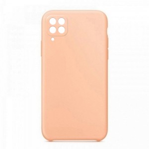 Θήκη OEM Silicone Back Cover με Προστασία Κάμερας για Samsung Galaxy A12 (Pale Pink)