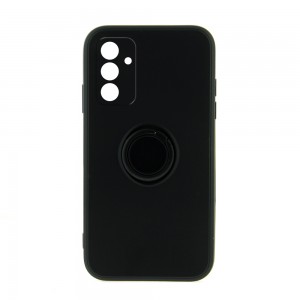 Θήκη Silicone Ring Back Cover με Προστασία Κάμερας για Samsung Galaxy A13 5G (Μαύρο)