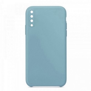 Θήκη OEM Silicone Back Cover με Προστασία Κάμερας για Samsung Galaxy A70 (Baby Blue) 