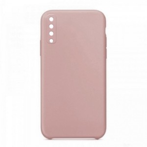 Θήκη OEM Silicone Back Cover με Προστασία Κάμερας για Samsung Galaxy A70 (Dusty Pink)