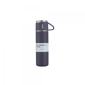 Σετ Ανοξείδωτος Θερμός Με Ποτήρια BO-0126 (500ml) (Aluminum Gray)