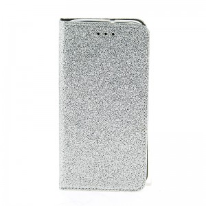 Θήκη OEM Shining Flip Cover για Samsung Galaxy A50 (Ασημί)