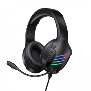 Ενσύρματα Ακουστικά Gaming Headset Awei GM-5 με Μικρόφωνο και RGB Φωτισμό (Μαύρο) 