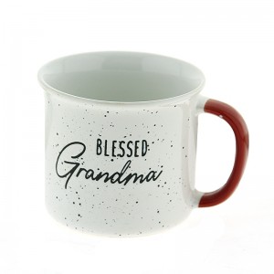 Κούπα Blessed Grandma 420ml (Άσπρο-Κόκκινο) 