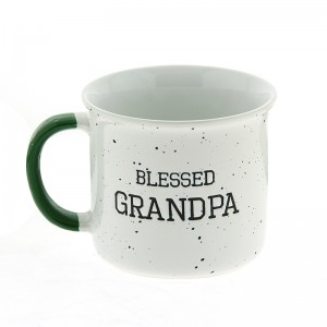 Κούπα Blessed Grandpa 420ml (Άσπρο-Πράσινο)