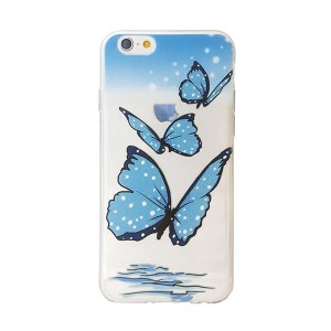 Θήκη MyMobi Σιλικόνη Back Cover Blue Butterfly για Huawei P10 LITE 2017  (Design)