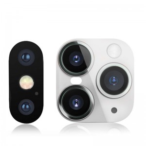 Προστατευτικό Αυτοκόλλητο Αλλαγής Εμφάνισης Κάμερας από iPhone X/ XS/ XS Max σε iPhone 11 Pro/ 11 Pro Max (Ασημί)