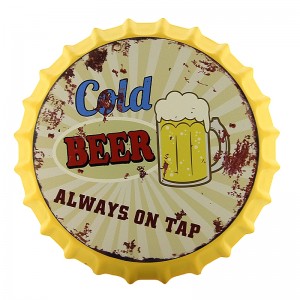Διακοσμητικό Τοίχου Καπάκι Cold Beer on Tap (Design)