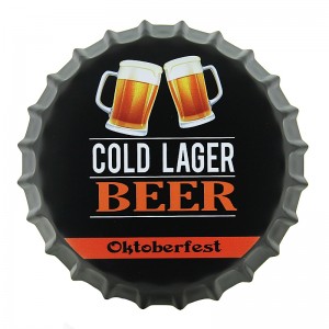 Διακοσμητικό Τοίχου Καπάκι Oktoberfest Cold Lager Beer (Design)