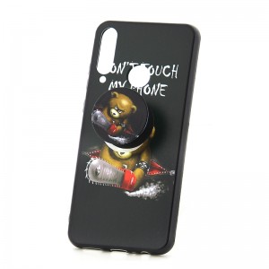Θήκη με Popsocket Don't Touch My Phone Bear Back Cover για Huawei Y6P (Design)