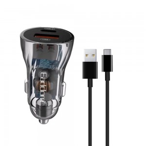 Φορτιστής Αυτοκινήτου Earldom ES-CC17 Type-C 30W, USB 18W με Kαλώδιο USB σε Type-C