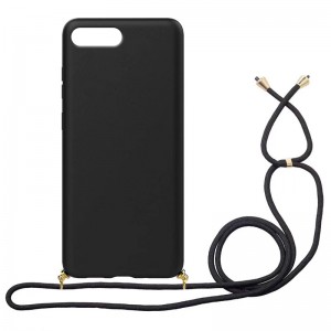 Θήκη Eco-Friendly Back Cover με Λουράκι για iPhone 6/6S Plus (Μαύρο)