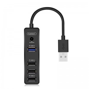 Earldom USB Hub Adapter 3xUSB 2.0, 1xUSB 3.0 ET-HUB07 (Μαύρο)