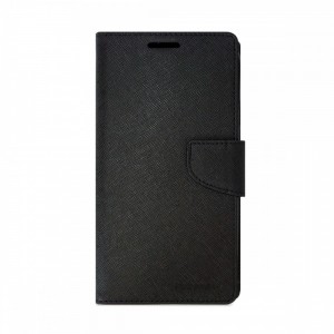 Θήκη Fancy Diary Flip Cover για Nokia 525 (Μαύρο)