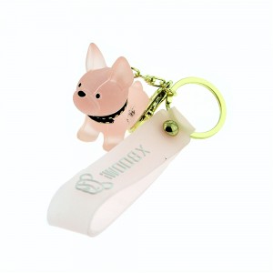 Μπρελόκ French Bulldog (Σομόν)