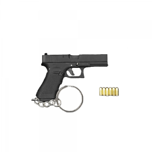 Μπρελόκ Μινιατούρα Όπλο Glock 17 (Μαύρο)