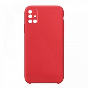 Θήκη OEM Silicone Back Cover με Προστασία Κάμερας για Samsung Galaxy A71 (Red)