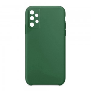 Θήκη OEM Silicone Back Cover με Προστασία Κάμερας για Samsung Galaxy A52 5G (Pine Green)