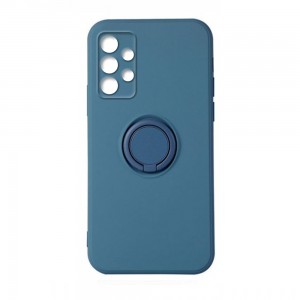 Θήκη Vennus Silicone Ring Back Cover με Προστασία Κάμερας για Samsung Galaxy A73 5G (Μπλε)