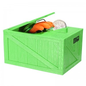 Κουμπαράς Αυτόματος Cat In Box (Πράσινο)
