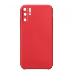 Θήκη OEM Silicone Back Cover με Προστασία Κάμερας για Huawei P30 Pro (Red)